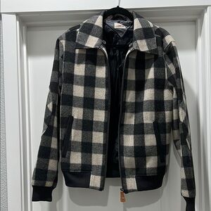 Pendleton Black and White Plaid Jacket